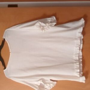 beachlunchlounge puckered, flowy, cotton shirt. Size M.